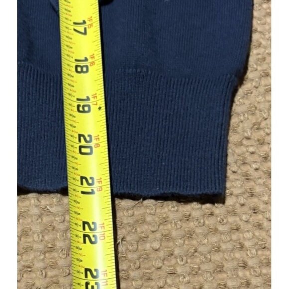 POLO RALPH LAUREN Boys Toddler Navy Blue V-neck Cotton Sweater Size M - Picture 7 of 8